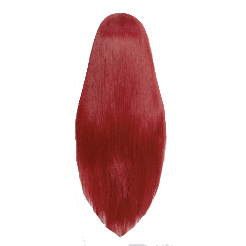 80cm Long Straight Light Brown Color General Anime Cosplay Wigs-2