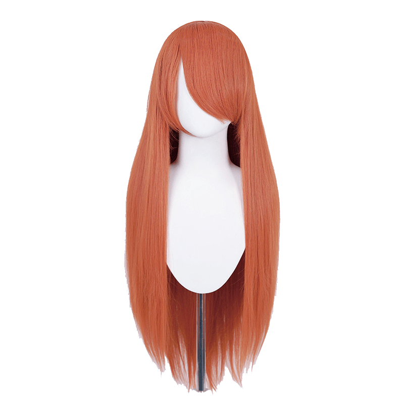 80cm Long Straight Orange Color General Anime Cosplay Wigs - lemailwigs