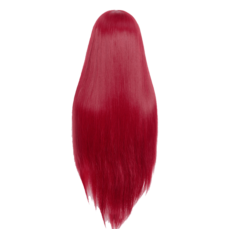 80cm Long Straight Wine Red Color General Anime Cosplay Wigs - lemailwigs