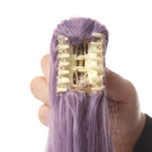Game Genshin Impact Keqing Long Mixed Purple Ponytail Cosplay Wigs With Ears - lemailwigs