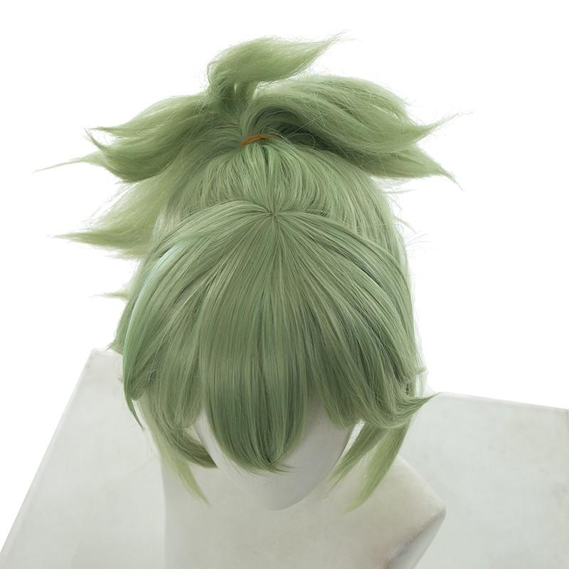 Genshin Impact Kuki Shinobu 40cm Green Cosplay Wig - lemailwigs