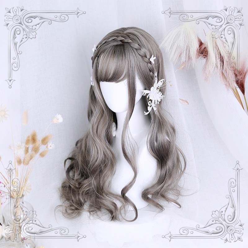 Lolita 65cm Wavy Grey Trendy Cosplay Wigs - lemailwigs
